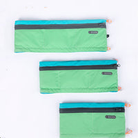 HKM-5087421 Cooling Scarf for Dogs - Adjustable Polyester, Three-Layer Design, up to 2 Hours Refrigeration in Green and Orange