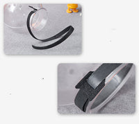 HKM-5087677 Cat and Dog Space Hood - Adjustable ABS Pet Head Cover in White, Sizes M and L Available