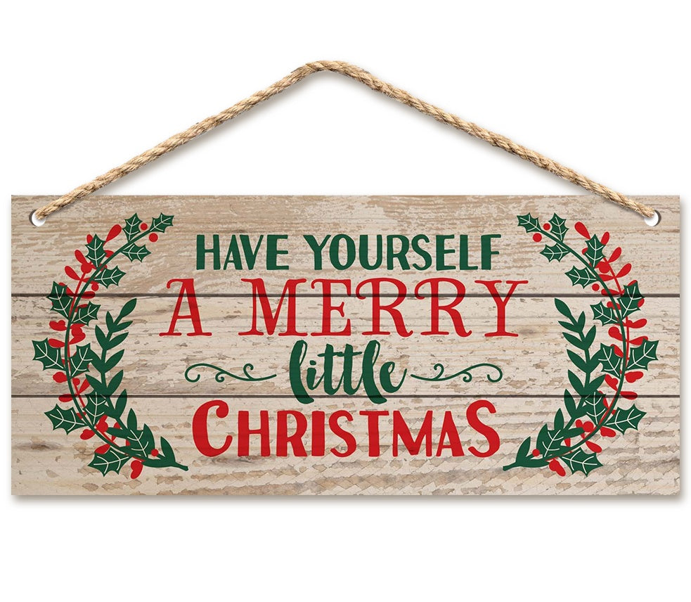 HKM-508883 Christmas Cartoon Beech Craft Pendant Decoration - 20.3cm x 10.8cm, 87g