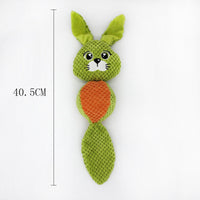 HKM-5089469 Plush Chew Toy for Dogs - Cute Rabbit, Squirrel, Fox & Raccoon Designs