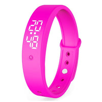 HKM-508947 V9 Smart Bracelet with Body Temperature Monitoring, Touch Display, Vibration Alerts, and USB Interface