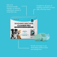 HKM-5089981 Washing Machine Cleaning Tablets for Stain Removal and Descaling, 12 Pack