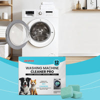 HKM-5089981 Washing Machine Cleaning Tablets for Stain Removal and Descaling, 12 Pack