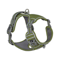 HKM-5090365 Explosion-Proof Nylon Pet Chest and Back Harness with Shock Absorption and Night Vision Reflective Features