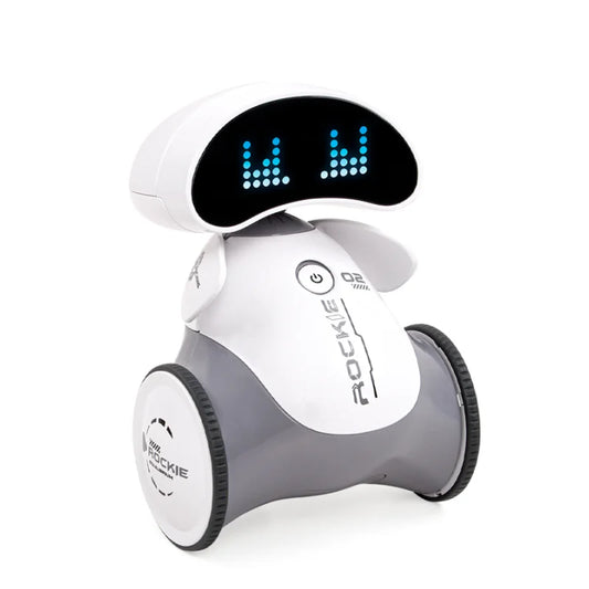HKM-509075 Interactive Programming Robot Toy for Kids - RC Educational Robot with Light & Sound Features, Ages 2 & Up