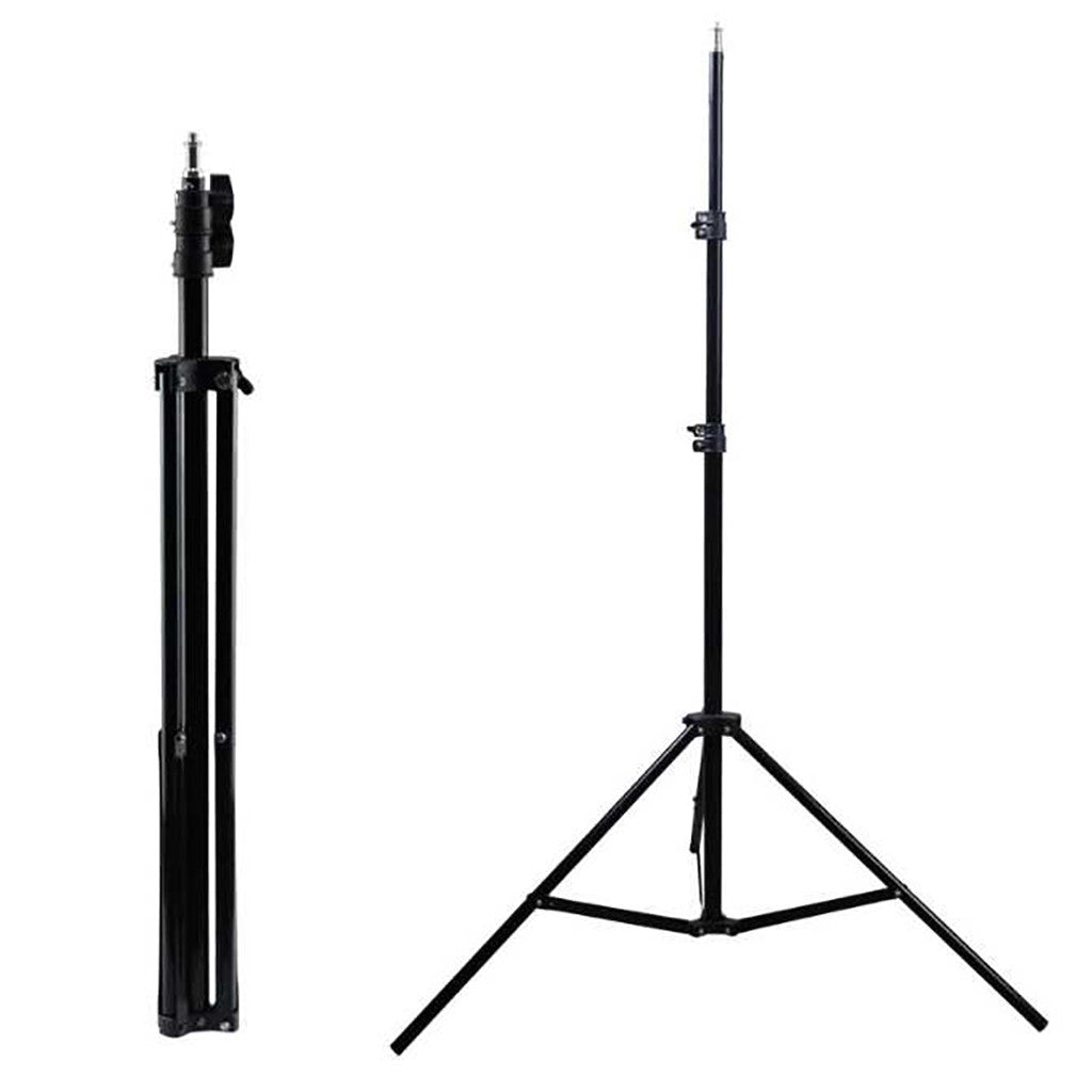 HKM-509139 Aluminum Portable Floor Tripod for iPhone - Adjustable Height 56-160cm, 2kg Load Capacity