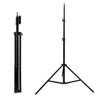 HKM-509139 Aluminum Portable Floor Tripod for iPhone - Adjustable Height 56-160cm, 2kg Load Capacity