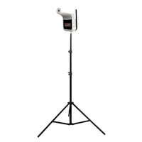 HKM-509139 Aluminum Portable Floor Tripod for iPhone - Adjustable Height 56-160cm, 2kg Load Capacity