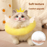 HKM-5091773 Pet Anti-Licking Collar for Cats - Waterproof Mohair Design in Various Colors and Sizes