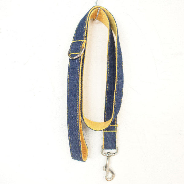 HKM-509267 Personalized Yellow Polyester Adjustable Pet Leash in Multiple Sizes