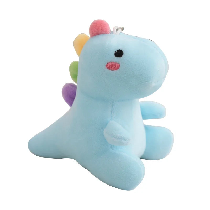 HKM-509267 Soft Plush Dinosaur Key Chain Toy - 12cm Mini Stuffed Animal for Kids