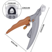 HKM-5093053 LED Light Pet Nail Clipper with Magnifier - Multi-Function Grooming Tool for Dogs and Cats