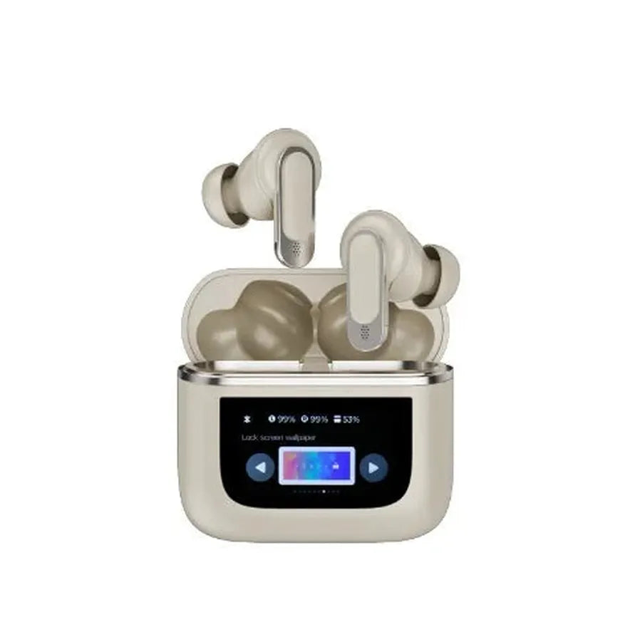 HKM-509587 Wireless Sports Headset with ANC, Long Battery Life, LED Display, Waterproof, Compatible with Android & Apple