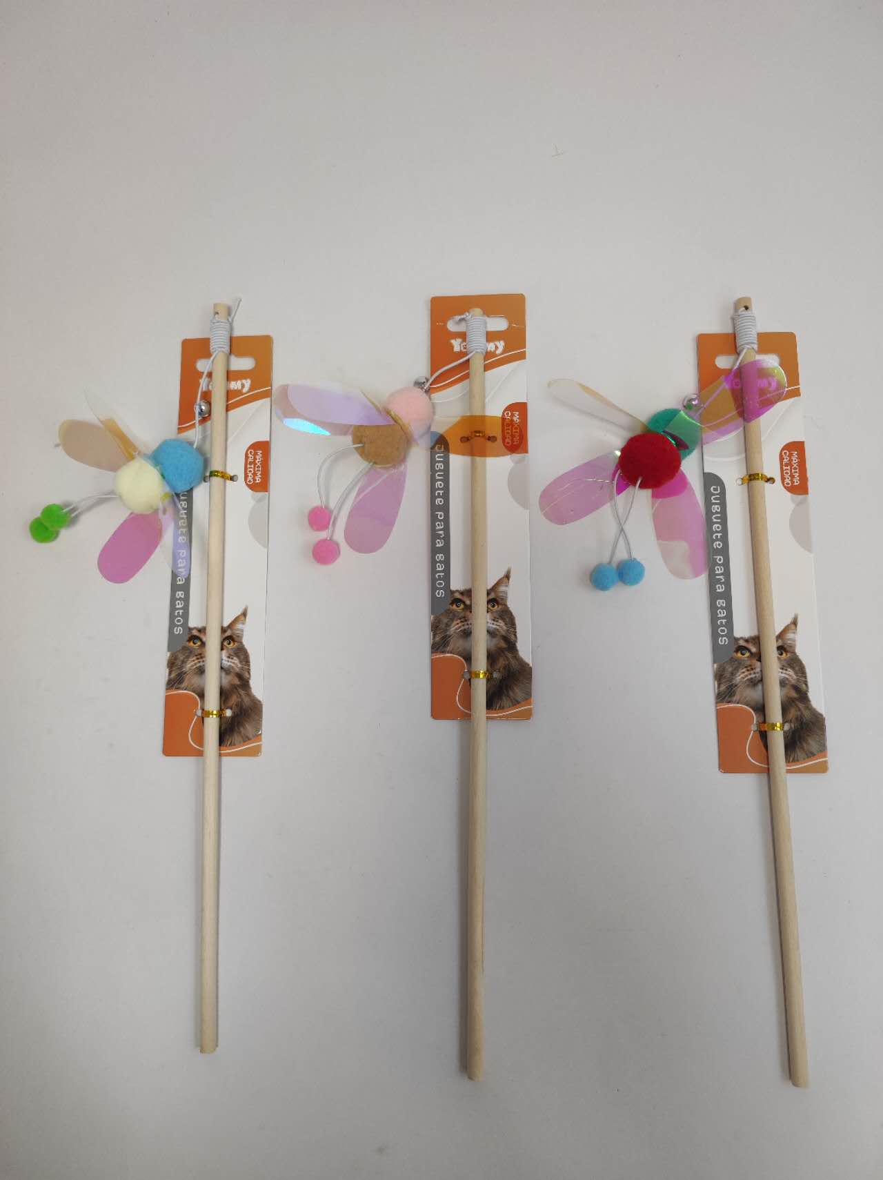 HKM-5096381 Funny Cat Stick Toy for Interactive Play and Entertainment