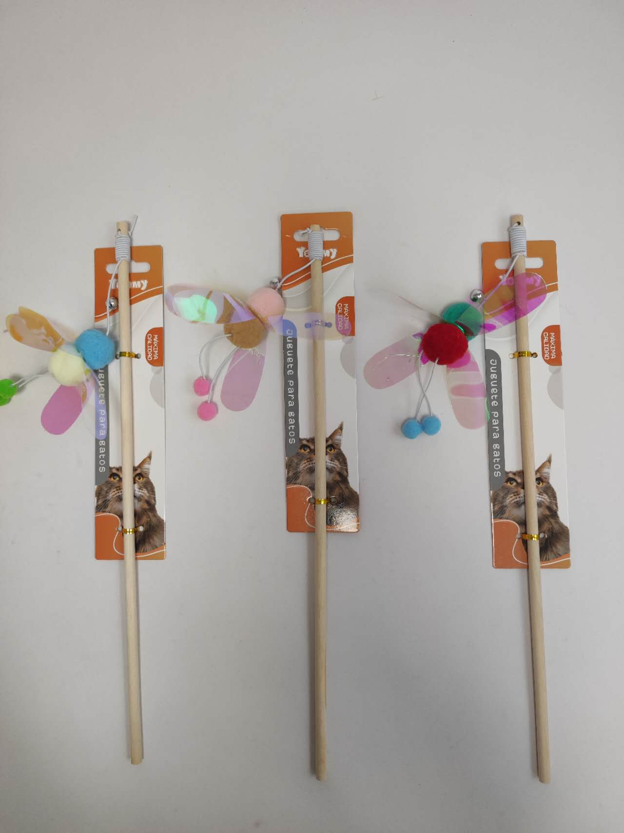 HKM-5096381 Funny Cat Stick Toy for Interactive Play and Entertainment