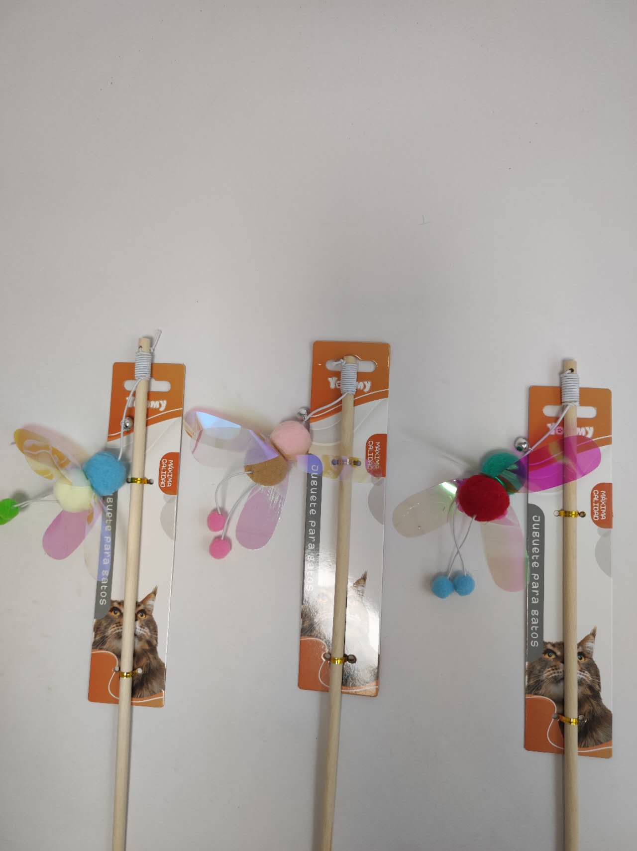 HKM-5096381 Funny Cat Stick Toy for Interactive Play and Entertainment