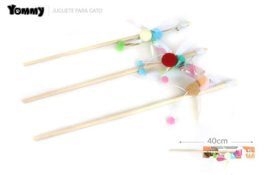 HKM-5096381 Funny Cat Stick Toy for Interactive Play and Entertainment