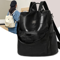 HKM-5097789 Trendy Soft-Textured Crossbody Backpack for Women - Versatile Everyday Use in Black, White, and Brown