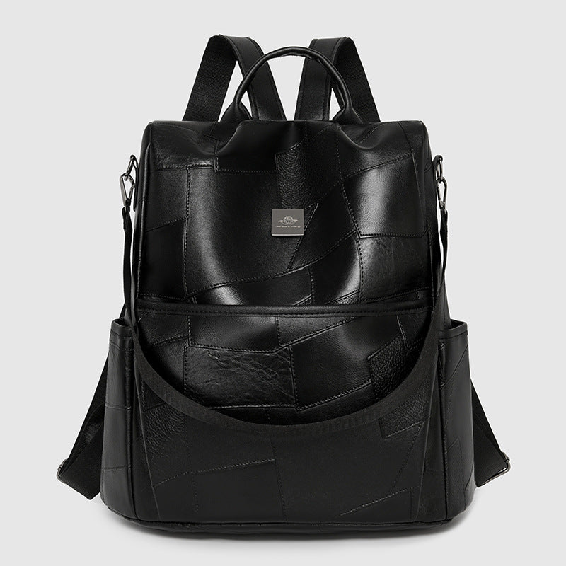 HKM-5097789 Trendy Soft-Textured Crossbody Backpack for Women - Versatile Everyday Use in Black, White, and Brown