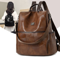 HKM-5097789 Trendy Soft-Textured Crossbody Backpack for Women - Versatile Everyday Use in Black, White, and Brown