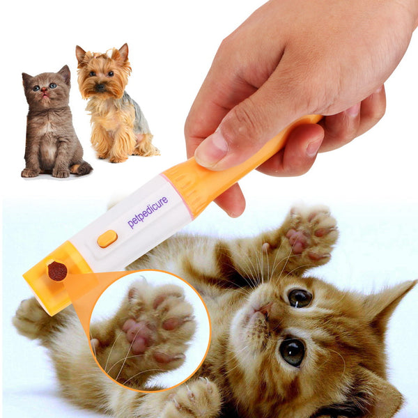 HKM-5099325 Electric Pet Nail Grinder for Cats and Dogs - Safe, Painless Nail Trimming Tool