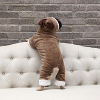 HKM-5099709 Double Padded Arctic Velvet Winter Coat for Dogs