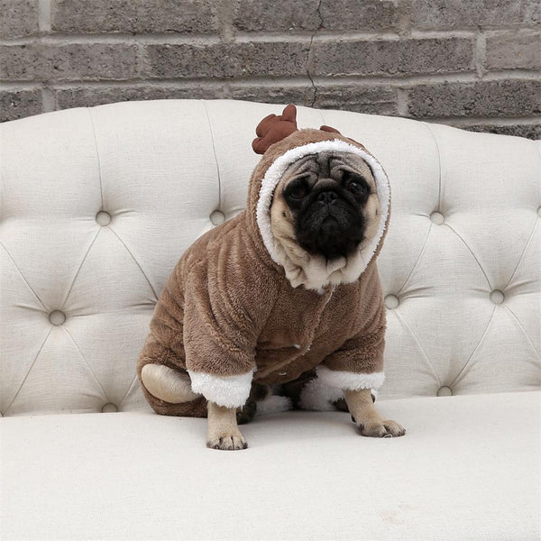 HKM-5099709 Double Padded Arctic Velvet Winter Coat for Dogs