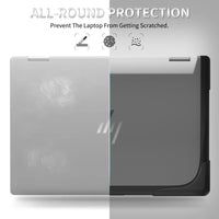 HKM-509971 Black Protective Laptop Case for HP ENVY x360 14-inch 2-in-1 Laptop