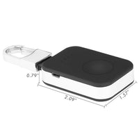 HKM-509971 Compact Wireless Charger for Apple Watch with Built-in Battery, 1000mAh Capacity