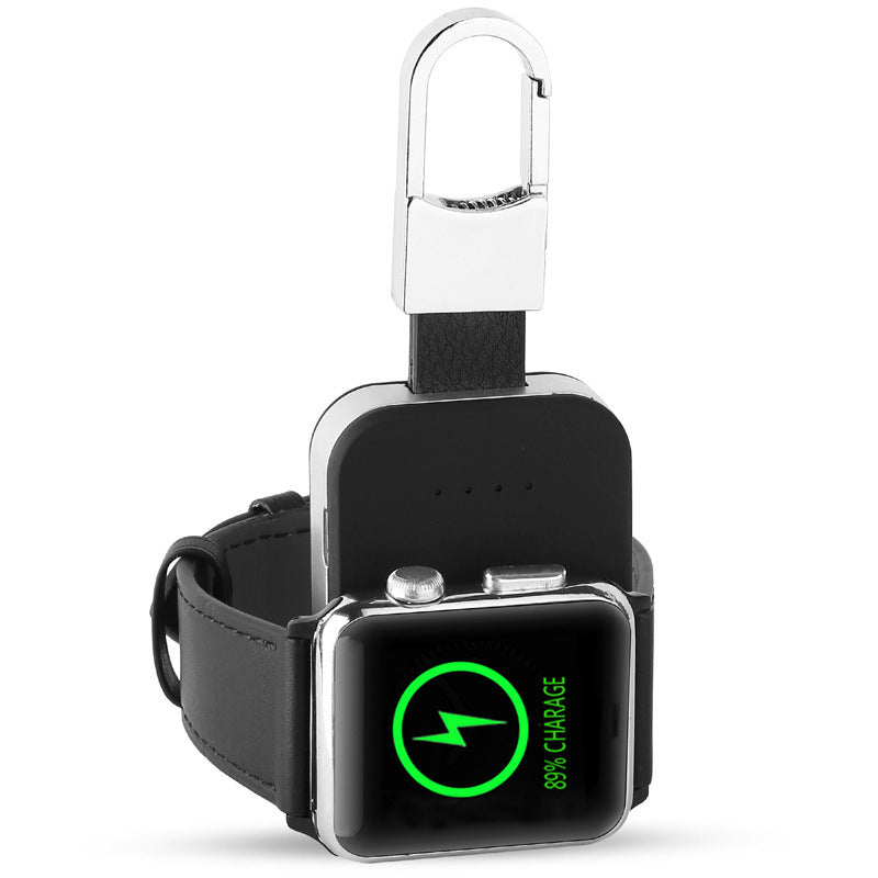 HKM-509971 Compact Wireless Charger for Apple Watch with Built-in Battery, 1000mAh Capacity