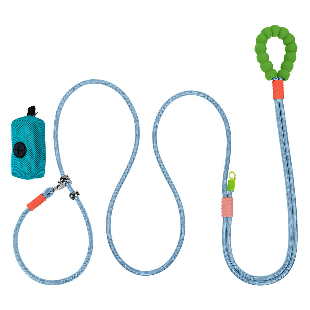 HKM-5101117 Crossbody Pet Harness with Safety Rope and Waste Bag Holder in Multiple Colors