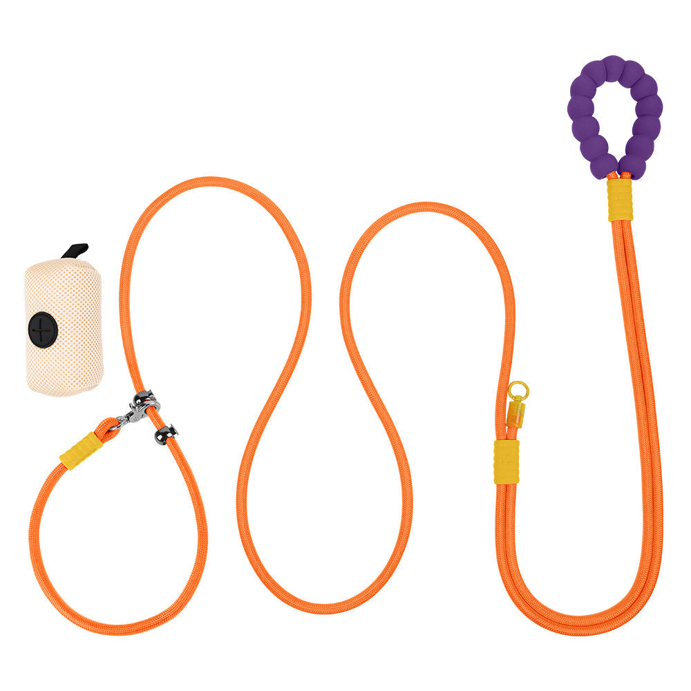 HKM-5101117 Crossbody Pet Harness with Safety Rope and Waste Bag Holder in Multiple Colors