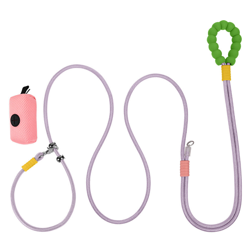 HKM-5101117 Crossbody Pet Harness with Safety Rope and Waste Bag Holder in Multiple Colors