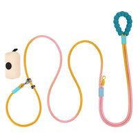 HKM-5101117 Crossbody Pet Harness with Safety Rope and Waste Bag Holder in Multiple Colors