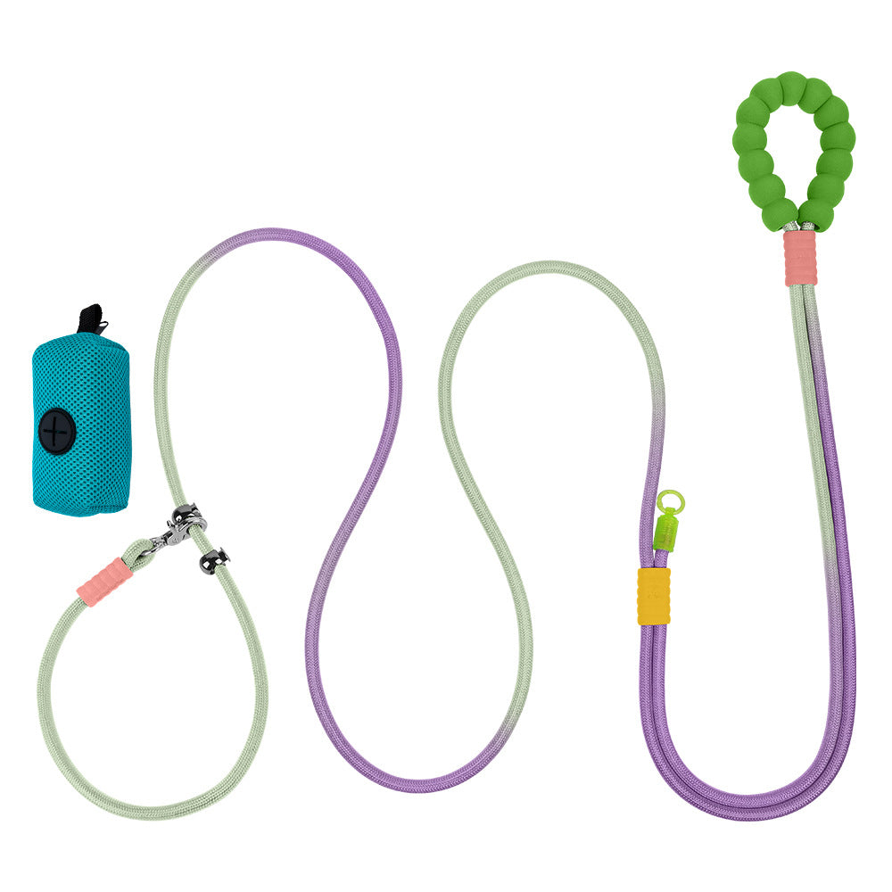 HKM-5101117 Crossbody Pet Harness with Safety Rope and Waste Bag Holder in Multiple Colors