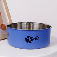 HKM-5101501 Large Capacity Stainless Steel Dog Bowl - Anti-Tumble Design for Cats