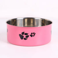 HKM-5101501 Large Capacity Stainless Steel Dog Bowl - Anti-Tumble Design for Cats