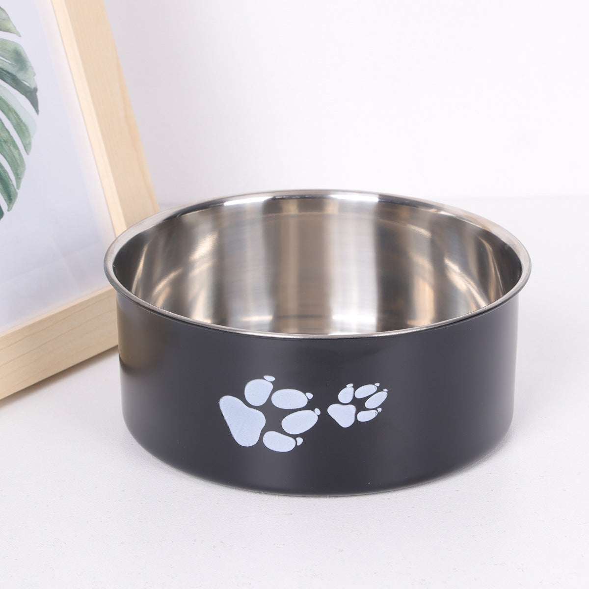 HKM-5101501 Large Capacity Stainless Steel Dog Bowl - Anti-Tumble Design for Cats