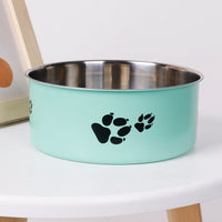 HKM-5101501 Large Capacity Stainless Steel Dog Bowl - Anti-Tumble Design for Cats