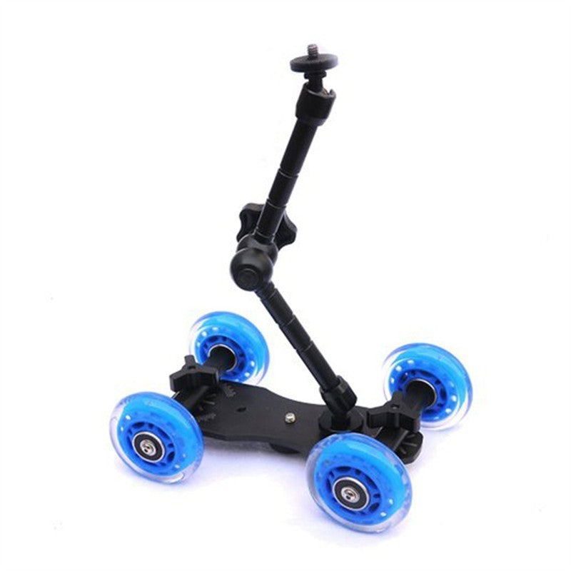HKM-510163 Magic Arm Dolly Slider with Adjustable Pulley for Smooth Shooting Stability