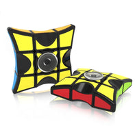 HKM-510163 QiYi 1x3x3 Spinner Magic Cube Educational Toy for Kids - Magnetic Finger Speed Puzzle