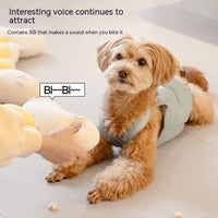 HKM-5102141 Twist Bone Plush Dog Toy - Bite-Resistant and Scented, Available in Small and Plus Size