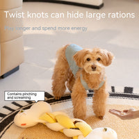 HKM-5102141 Twist Bone Plush Dog Toy - Bite-Resistant and Scented, Available in Small and Plus Size