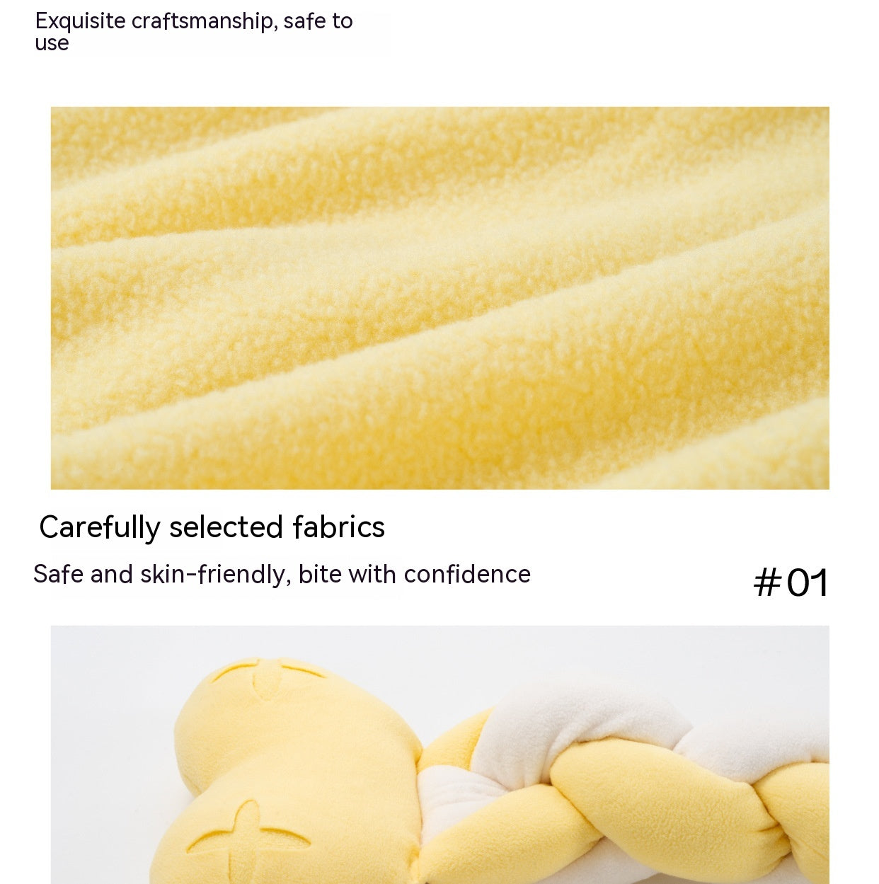HKM-5102141 Twist Bone Plush Dog Toy - Bite-Resistant and Scented, Available in Small and Plus Size