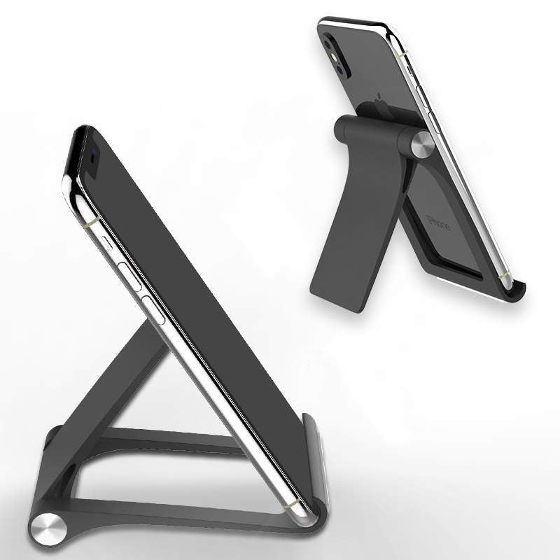 HKM-510291 Versatile Folding Mobile Phone and Tablet Desktop Stand - Adjustable 0°-360° Angle, Multiple Colors