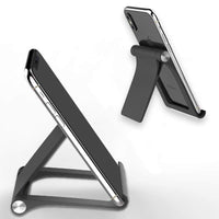 HKM-510291 Versatile Folding Mobile Phone and Tablet Desktop Stand - Adjustable 0°-360° Angle, Multiple Colors