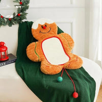 HKM-5103165 Gingerbread Man Pet Mat - Warm Acrylic Fiber Cushion for Dogs and Cats, 55x73cm