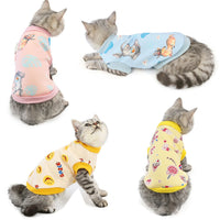 HKM-5103677 Cozy Cotton Cat Clothes for Autumn and Winter in Fun Designs