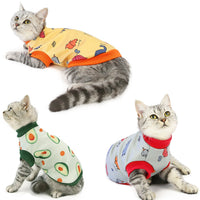 HKM-5103677 Cozy Cotton Cat Clothes for Autumn and Winter in Fun Designs