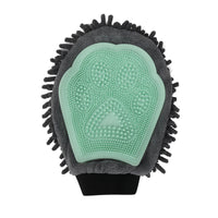 HKM-5104573 2-in-1 Pet Grooming Glove with Silicone Brush for Bathing and Massaging Pets